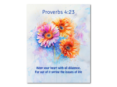 Proverbs 4:23 Digital download printable art